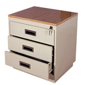 Bedside table with drawer woodtop