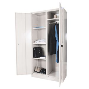 Double Door clothess cabinet with locker
