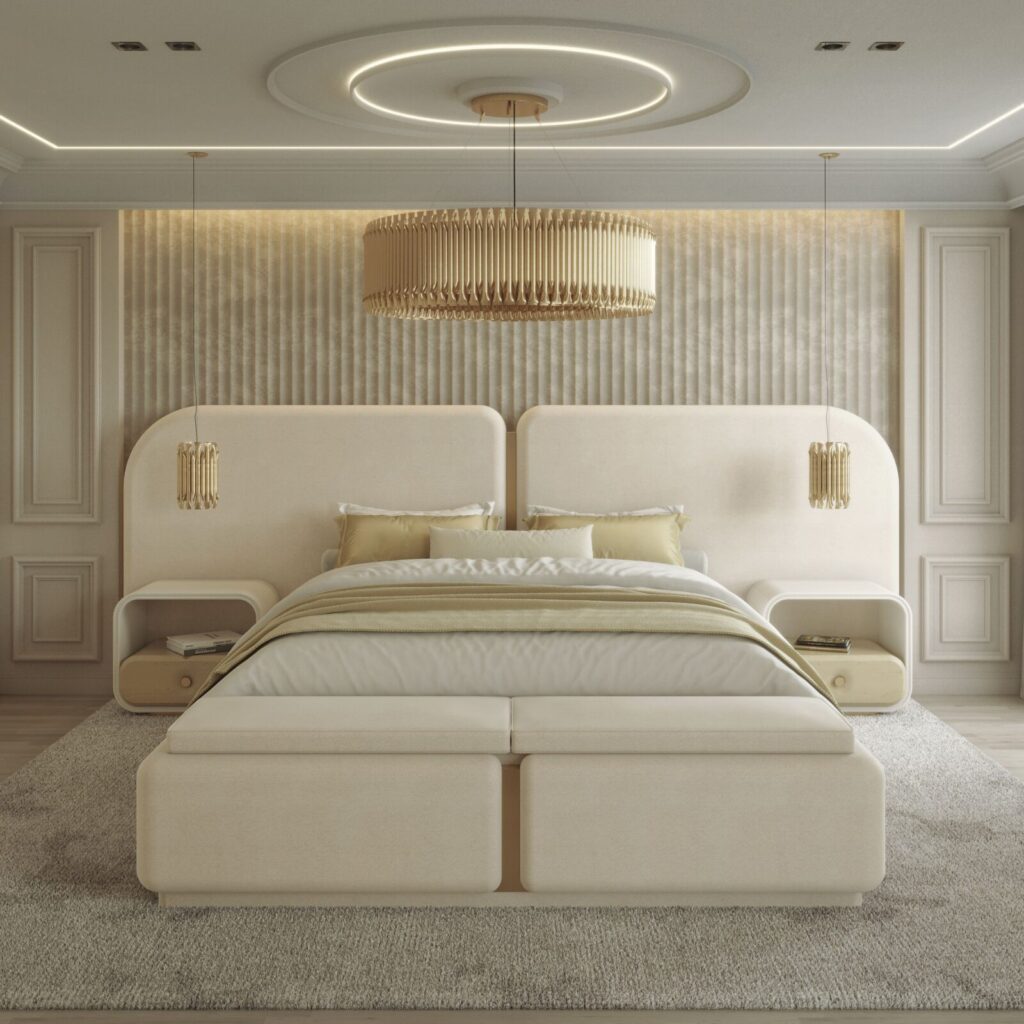 Bed and Side Table-01