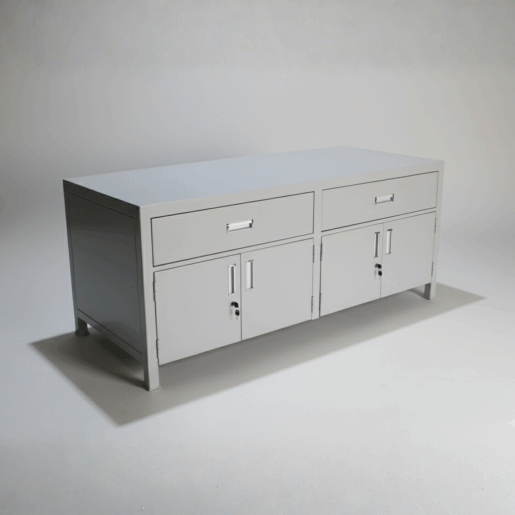 AAGOTD18 – مكتب معدني ثقيل مع أدراج